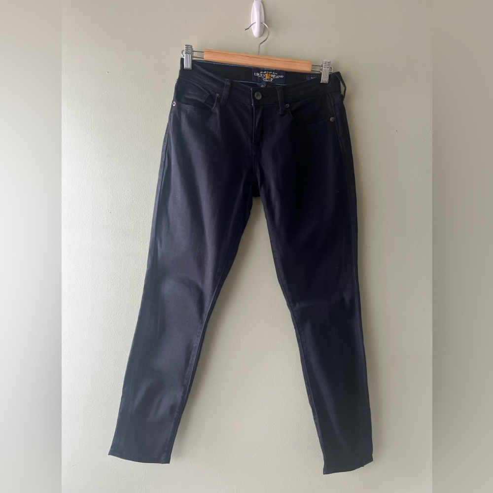 Jeans Lucky Brand Black Sofia Capri Jeans Size 25/0 EUC